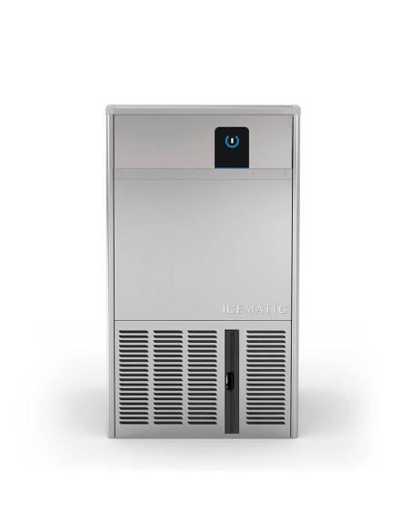 Machine à glaçons ICEMATIC 30Kg - Réserve 10Kg - Référence : K30W - Acier inoxydable et condensateur eau_0