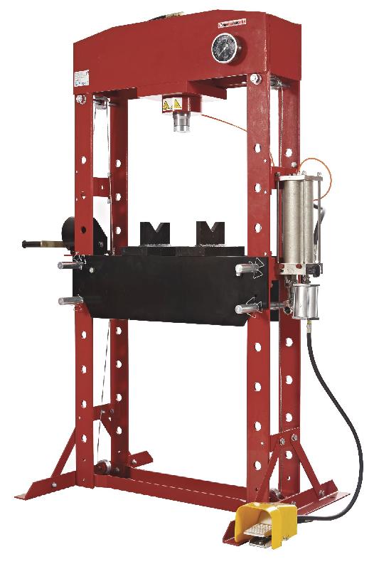 Presse d'atelier hydropneumatique 50T avec cylindre mobile MW Tools PPH50B_0