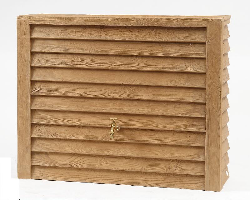 Réservoir mural récupérateur d'eau aspect bois 350 l. - CVMROWDPLMRC-GF01_0