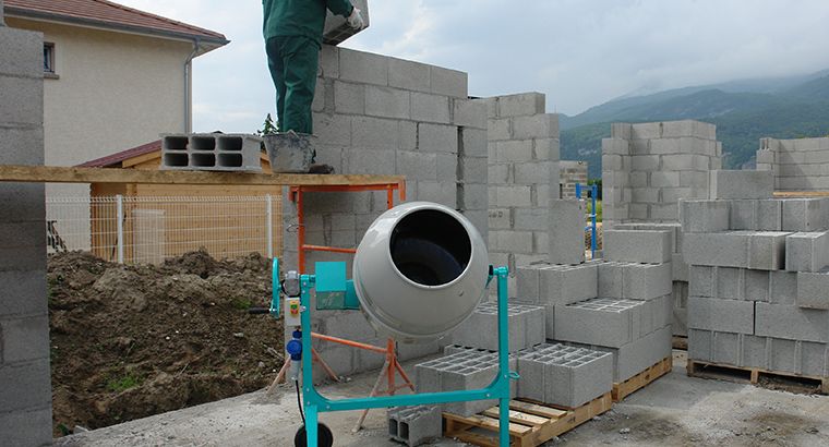S160 bétonnières - capacité de malaxage 115 L - cuve 160 L - moteur mono 0.3 kW_0