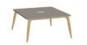 Table de bureau en mélamine ultra-mat - L.150 x P.150 cm avec trappe - 3 170 033 rm cm_0