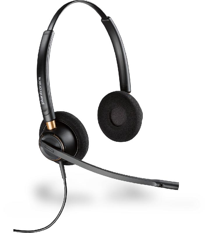 Plantronics EncorePro HW520 - Micro-casque filaire binaural - Connexion M - Bandeau - Noir_0