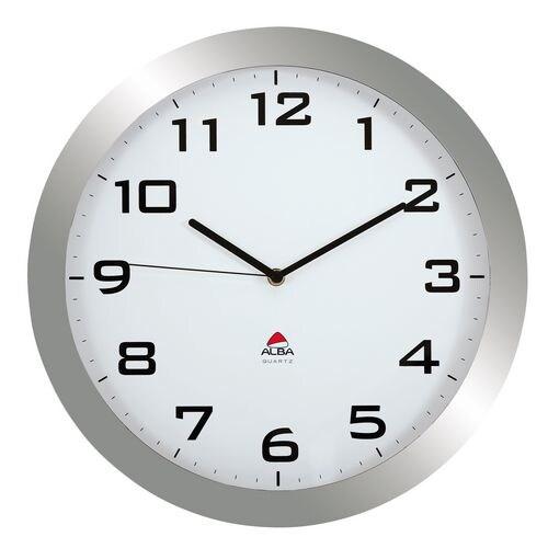 ALBA Horloge murale à quartz, cadre en ABS gris Ø 38 cm - gris HORISSIMOM_0