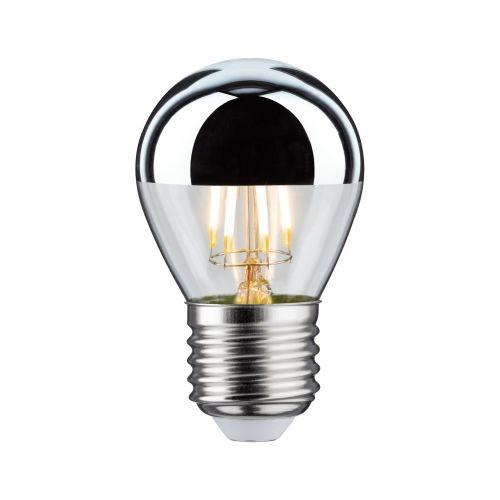 AMPOULE LED - 4,8 W - E27 - SPHÉRIQUE - CALOTTE ARGENTÉE RÉFLECTRICE - 360 LM PAULMANN