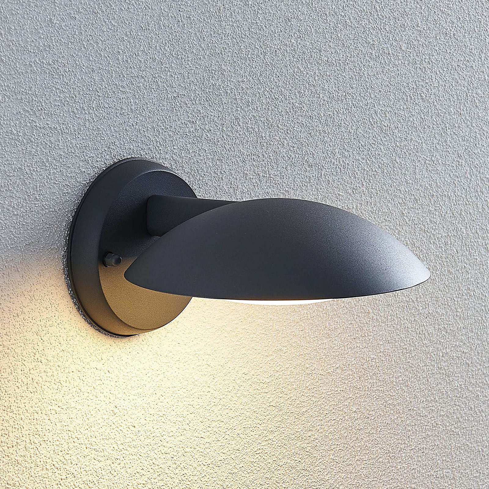 LINDBY APPLIQUE D\'EXTÉRIEUR LED MAIVE EN GRIS FONCÉ
