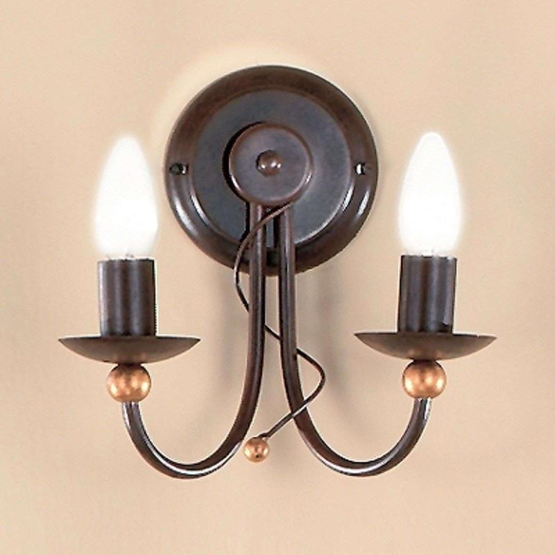 ORION APPLIQUE GARDA À 2 AMPOULES AU STYLE RUSTIQUE