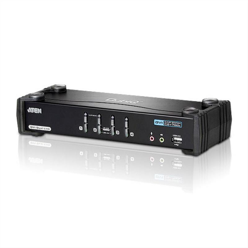 Aten cs1784a switch kvm dual-link dvi, usb, audio, 4 ports_0