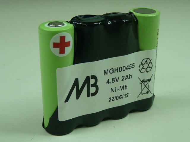 Batterie industrielle NiMH 4x AA NX 4S1P ST1 - 4.8V 2000mAh - Pack économique avec forte capacité_0