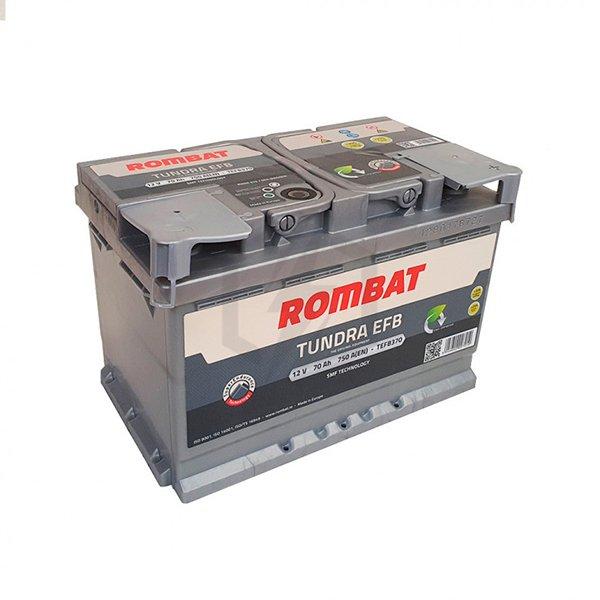 BATTERIE VOITURE ROMBAT TUNDRA EFB TEFB370 12V 70AH 750A_0