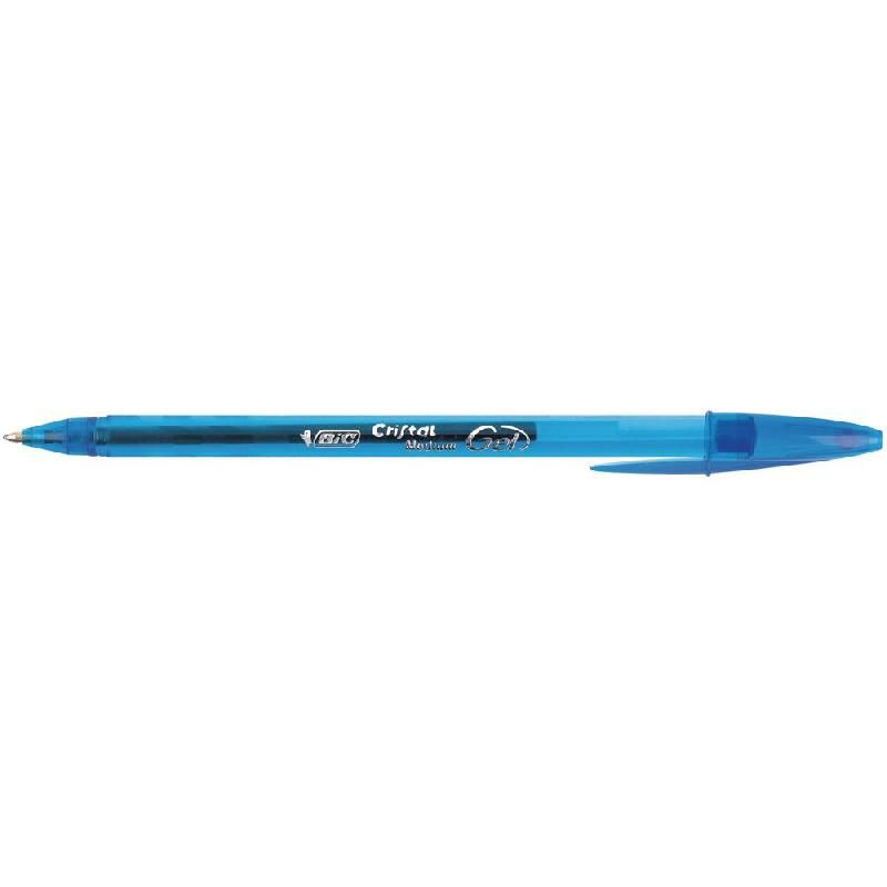 BIC STYLO BILLE BIC CRISTAL GEL CAPUCHON - ENCRE GEL - ECRITURE MOYENNE - NOIR (PRIX À L'UNITÉ)