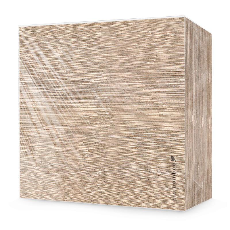 Bio Bamboo® - Serviette jetable, 40 x 40 cm, extrêmement douce, compostable, viscose de bambou, 600 pièces, cacao - marron Bambou COL.105_0