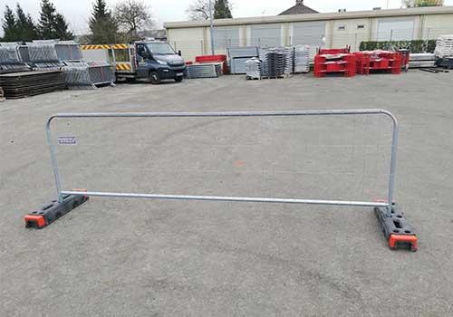 Clôture arrondie temporaire grillagée - 3.5*1m - légèreté - pré-galvanisée_0