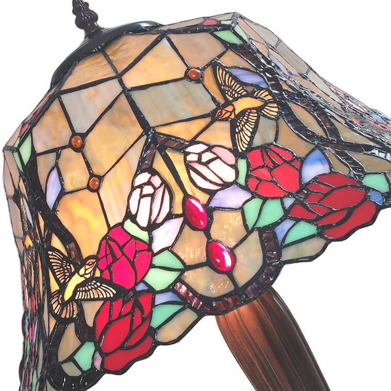 CLAYRE&EEF LAMPE À POSER 5LL-6072 JAUNE, STYLE TIFFANY