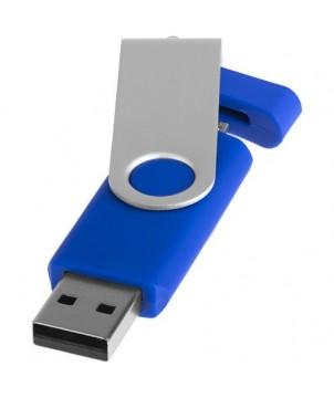 CLÉ USB ROTATIVE ON THE GO OTG 32 GB - BLEU - CLÉ USB PUBLICITAIRE