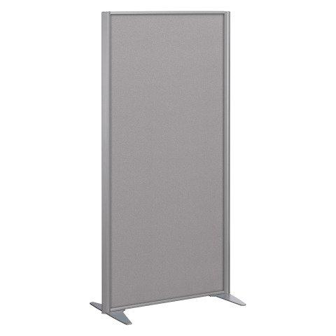 CLOISON B-ZEN ACOUSTIQUE PLEINE TISSU TONAL GRIS CLAIR - H 180 X L 81 CM CADRE GRIS ARGENT -SANS PIED