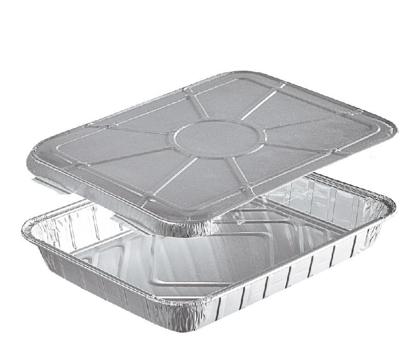 COMBO NOVATRAY THERMO - 1 Compartiment (930ml) - Alu +Couvercle Alu (H: 30+12=42mm) - KPCT930_0