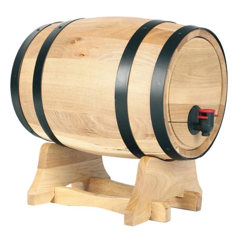 DISTRIBUTEUR DE VIN TONNEAU 5,5L NATUREL - PARIS PRIX_0