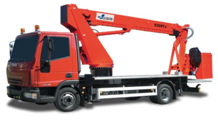 Camion nacelle E220TJ - GSR - Hauteur de travail 22,2 m - Charge utile 250 kg - Déport 14,2 m_0