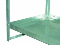 Étagère de rétention en acier - 20 L - pour rayonnage 13/20 - 1300x620x50 mm - 19 kg_0