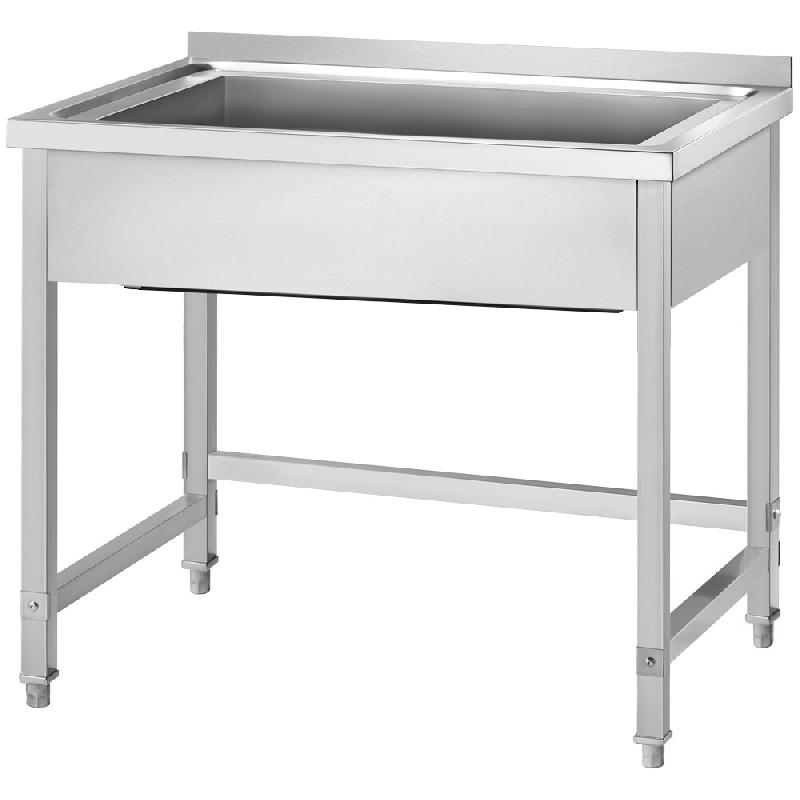 Évier Gredil à un bac 1000x600x850 mm, hauteur du bac 300 mm, avec rebord, à monter soi-même - DTS10670A_0