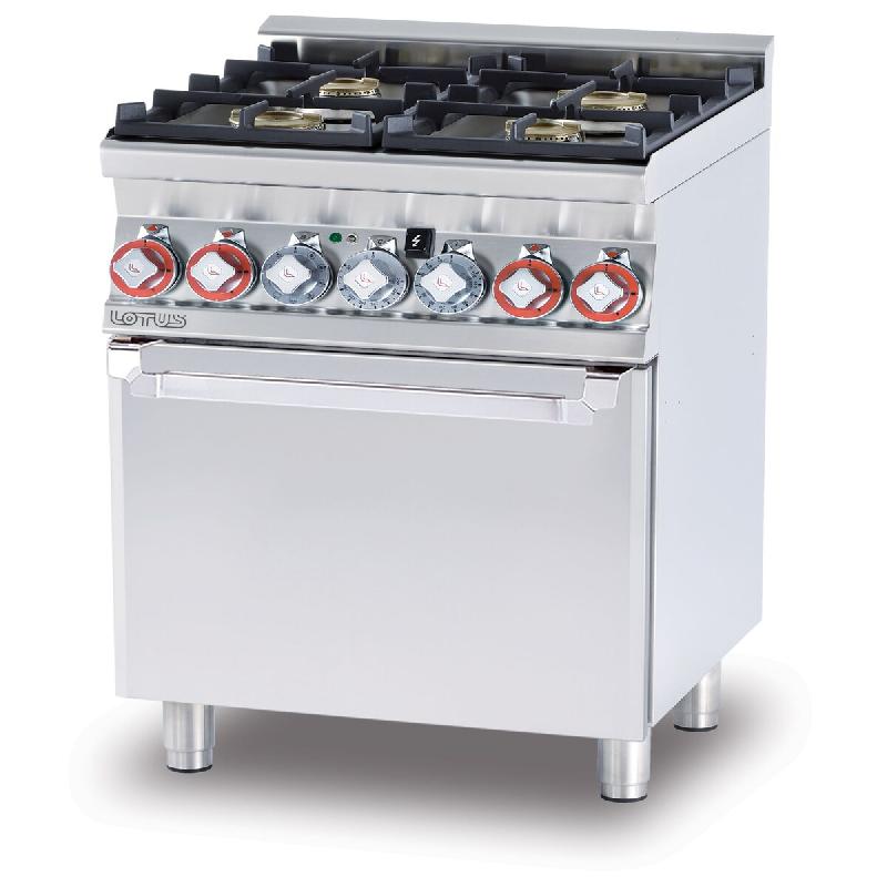 Four mixte 4 feux avec four électrique multifonctions. Dimensions cm 60x60 h90. Modèle CFM4-66GEM - 2070_0