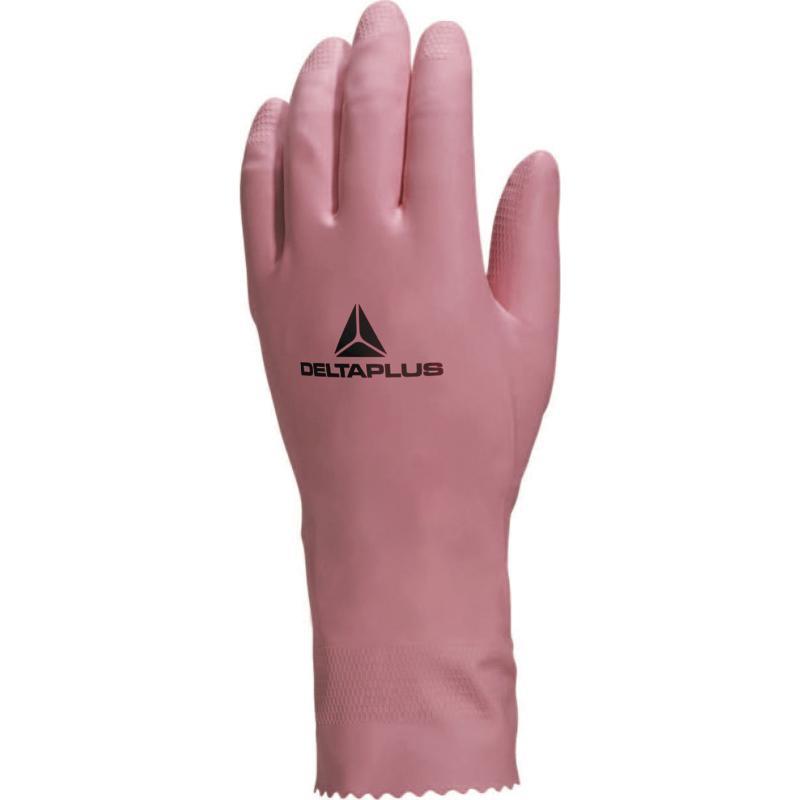 Gants de protection chimique en latex floqué - ménage - longueur 30 cm - réf. VE210_0