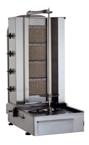 GRILL KEBAB/GYROS ECO, 3 BRÛLEURS AVEC MOTEUR EN DESSOUS, GAZ PROPANE