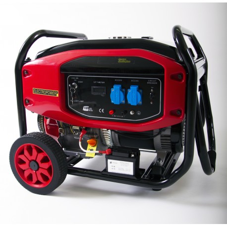 Groupe électrogène portable - essence - 7000 W - démarrage électrique et manuel - kit brouette inclus_0