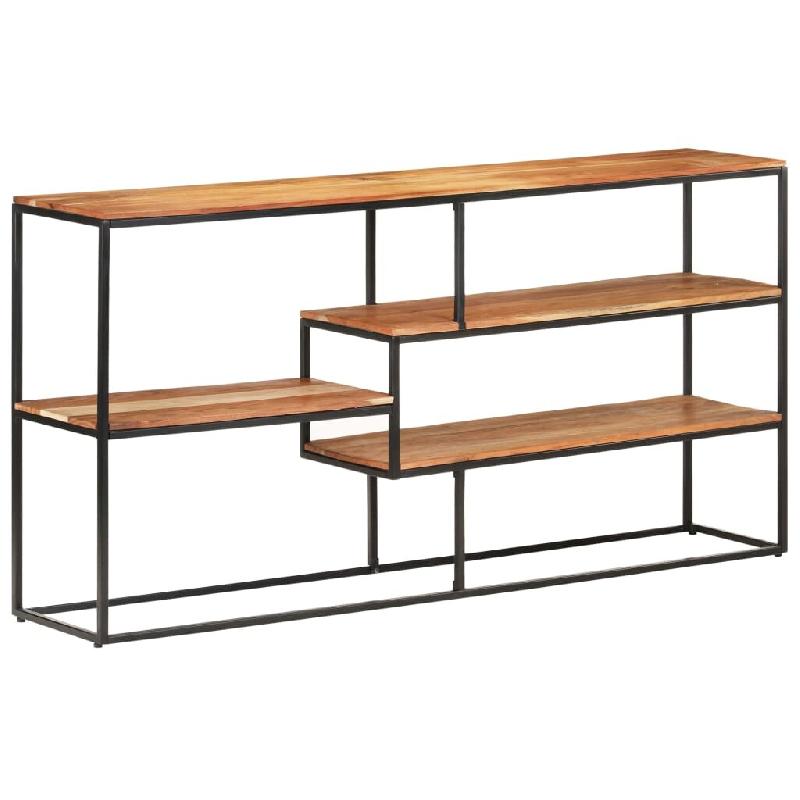 Helloshop26 - Buffet bahut commode armoire meuble de rangement organisateur cuisine salle de séjour salon 150 x 30 x 75 cm bois 02_0029553 - Bois mas_0