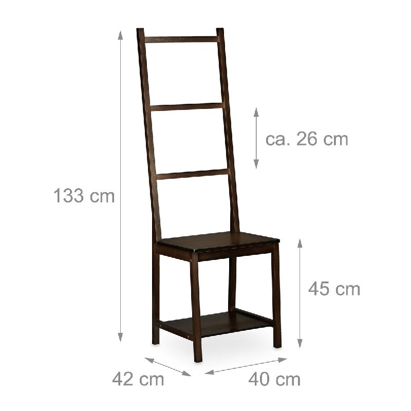 Helloshop26 - Porte-serviettes portant 133 cm bambou marron 13_0002266 - marron Bambou 3000127608988_0