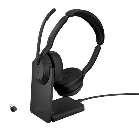 JABRA EVOLVE2 55 CASQUE SANS FIL ARCEAU BUREAU/CENTRE D'APPELS USB TYPE-C BLUETOOTH