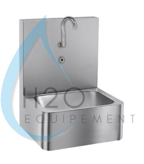 Lave-main  compact et résistant idéal pour les hôpitaux, cliniques, établissements de soins et cabinets médicaux - INOX_0