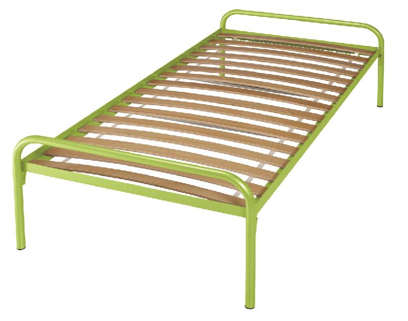 LIT ESSENTIEL SOMMIER À LATTES 80 X 190 CM COLORIS ANIS - MANUTAN COLLECTIVITÉS