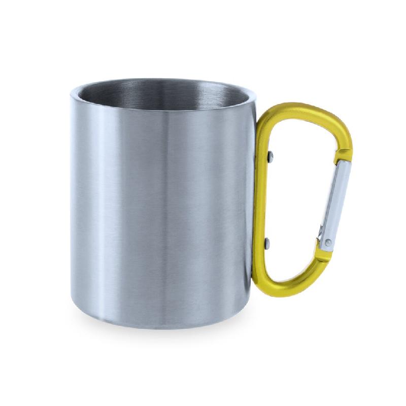 Lot de 2 tasses noires en acier inoxydable à double paroi - jaune inox 8412536806124_0