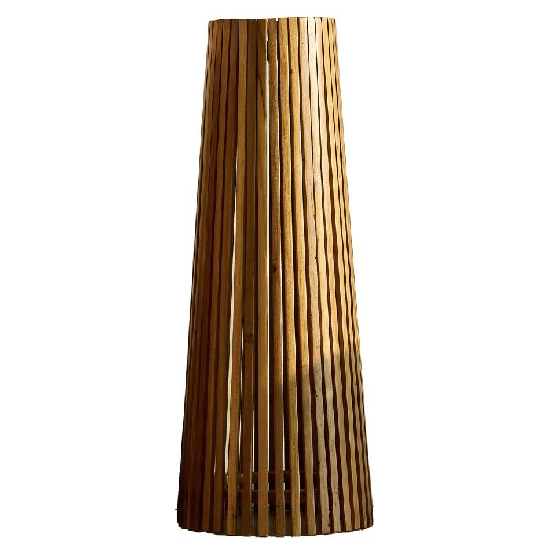 Lumisky Lampadaire d'extérieur solaire TECKA SMALL H90cm Bois Bois - marron 3666162011857_0