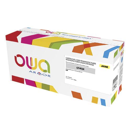 Toner remanufacturé OWA compatible HP CF462X - Jaune haute capacité - 22000 pages - Certifié Nordic Ecolabel et ISO/IEC 19798_0