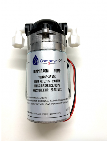 Pompe booster 36V Osmodyn - électrique, silencieuse 45 dB, raccords 3/8 ou 1/4_0