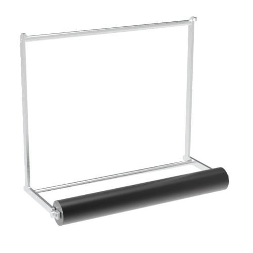 PORTE-ROULEAU - POUR BARRE DE CRÉDENCE EOS - FINITION INOX SATINÉ COSMA