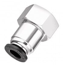 Raccord droit femelle cylindrique - Algi - pour tuyau 6 mm - Ref 08016000 - 1/4