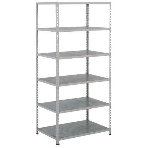 RAYONNAGE RAPID 2 6 TABLETTES METAL 1830X915X380 ZINGUÉ