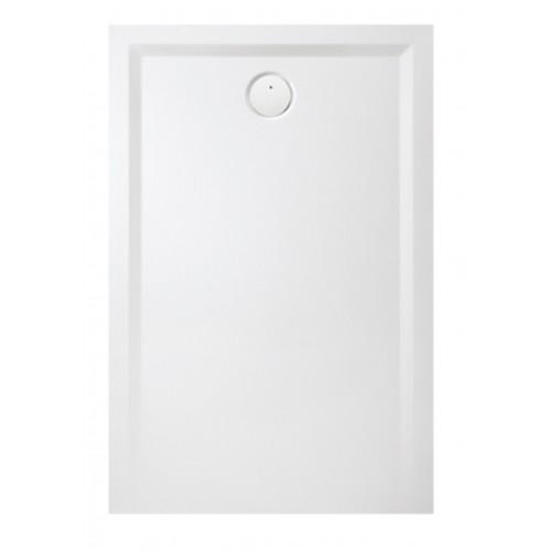 RECEVEUR DE DOUCHE - 80 X 160 CM - LISSE BLANC - SPACE MINÉRAL S LEDA