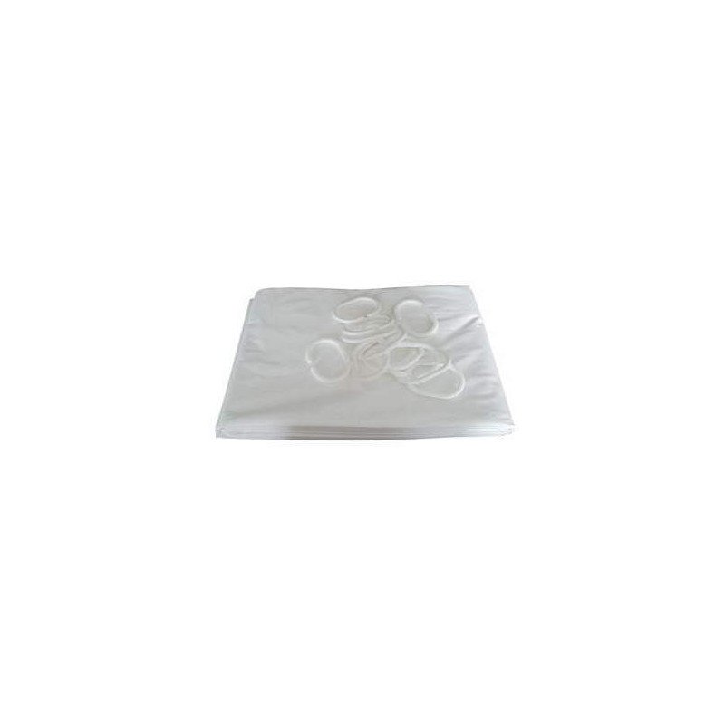 RIDEAU DE DOUCHE EN PVC BLANC 2000X1800 AVEC 12 ANNEAUX - PELLET - 803182