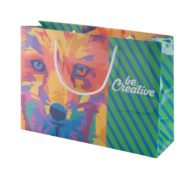 Sac publicitaire en papier sur mesure - poignées en polypropylène - impression offset couleurs_0