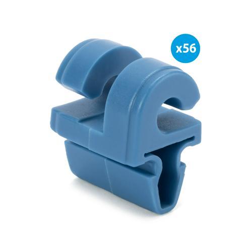 SACHET DE 56 CROCHETS À CLIPPER POUR BUTS EN ALUMINIUM, FILIÈRE DE 7, 9MM