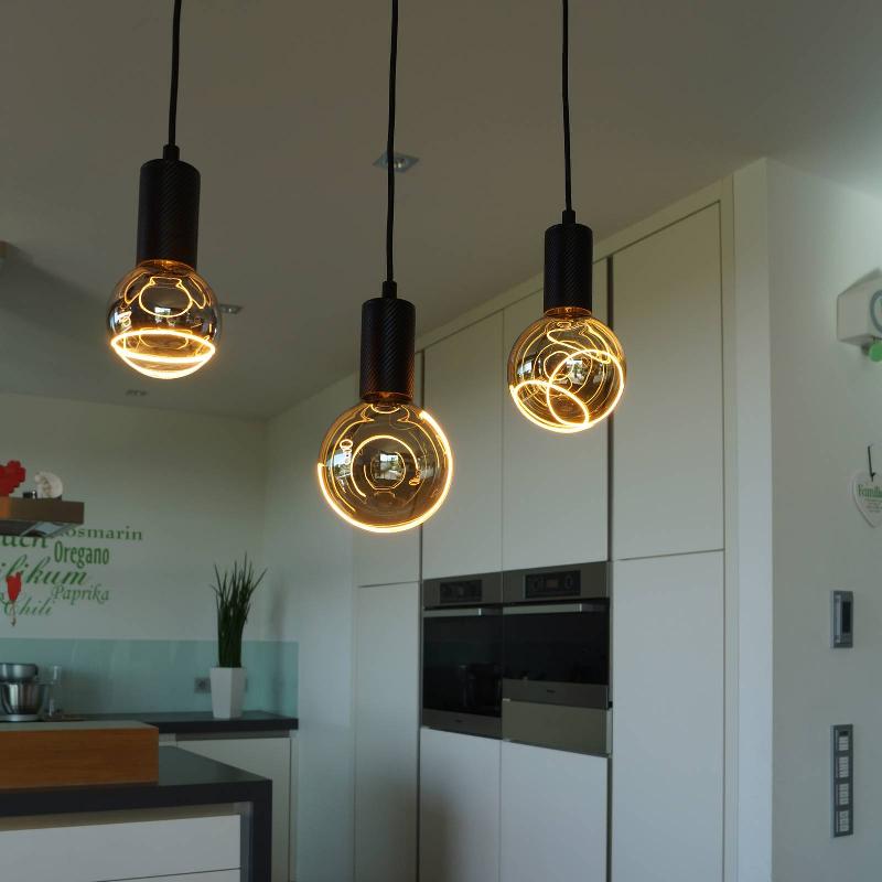 SEGULA LED ILLUSION G125 CRESCENT TOP E27 6W FUMÉE