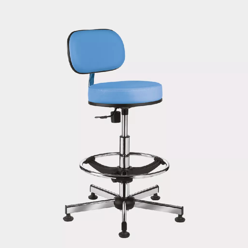 Siège dessinateur avec repose pied So Labo - Tissu Urban, Turquoise (010 94 015), Avec_0