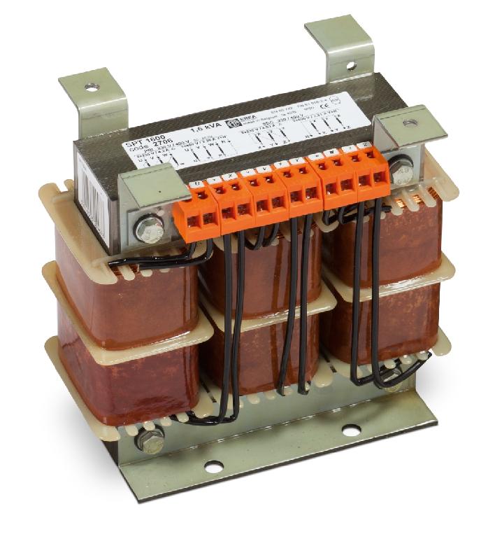 SPT 1600 - Transformateur triphasé de protection - 1600 VA - IP00 - Normes EN 60742 et EN 61558-2-4_0