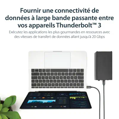 StarTech Cble Thunderbolt 3 (20 Gb/s) USB-C de 1 m_0