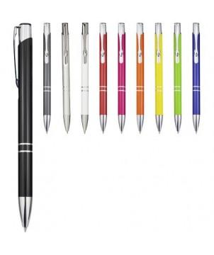 STYLO BILLE RÉTRACTABLE EN ALUMINIUM MONETA MAGENTA - STYLOS PUBLICITAIRES PERSONNALISÉS