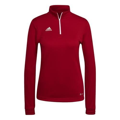 SWEAT DEMI-ZIP FEMME - ADIDAS - ENTRADA 22 TRAINING ROUGE